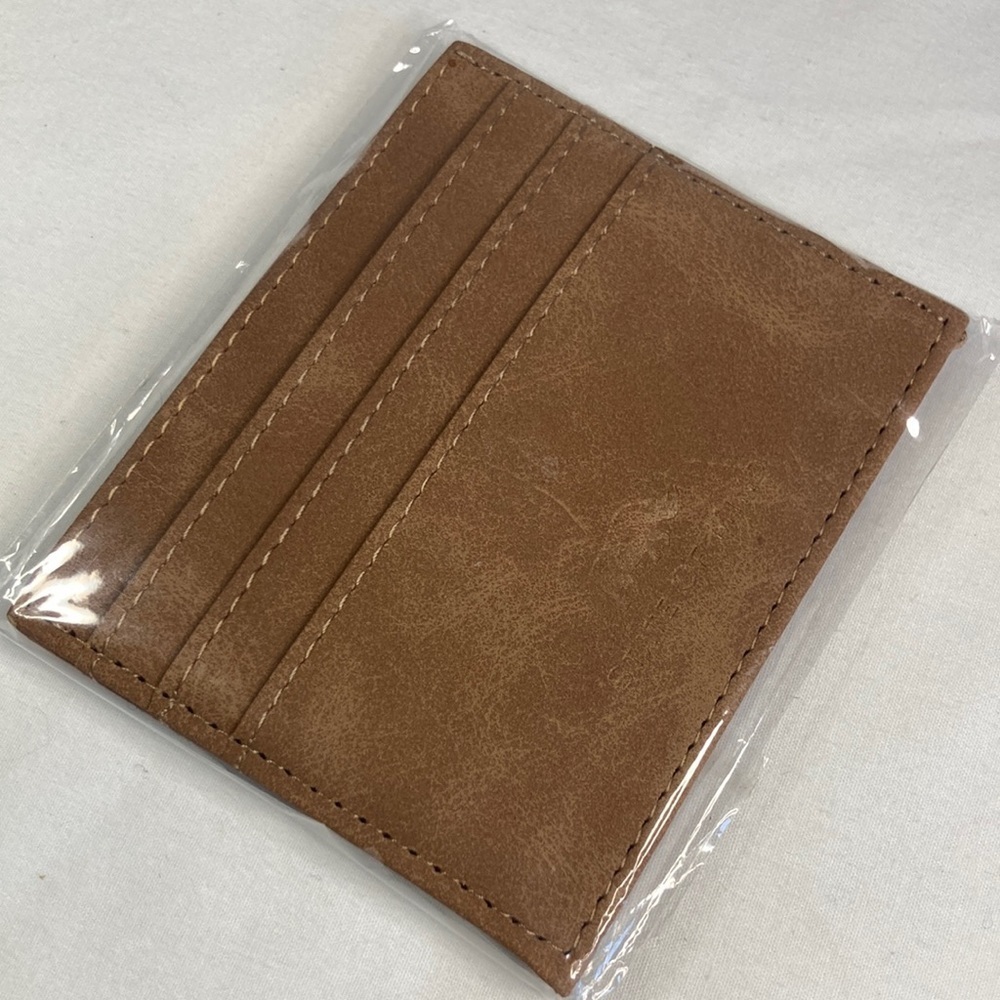NEW State of Mind Wallet, Brown Faux Leather